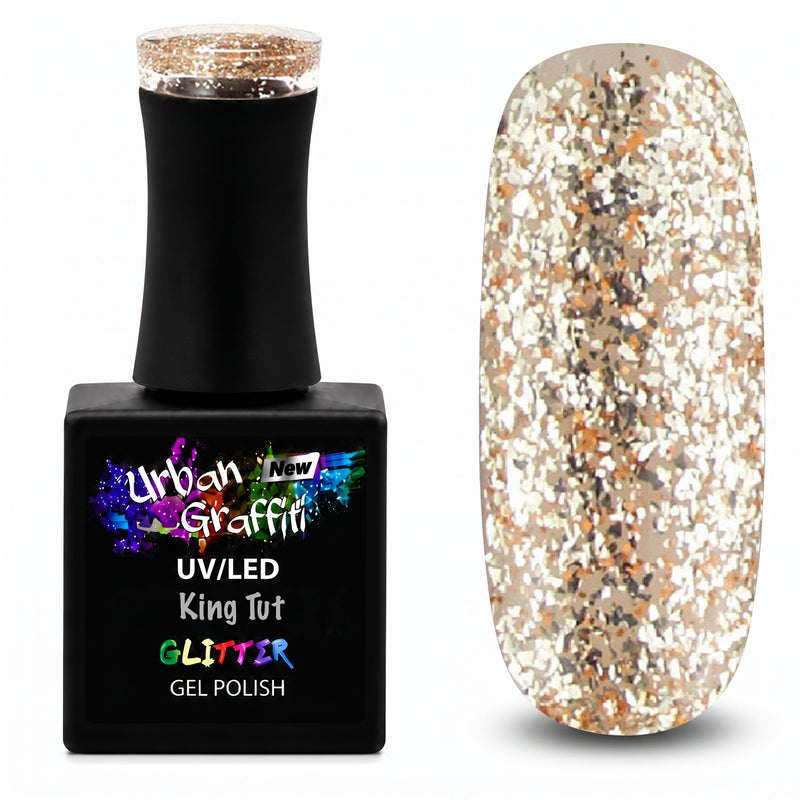 King Tut - UGGP-A0915 Urban Graffiti Zelta Spīdumu Gēla Nagu Laka 15ml