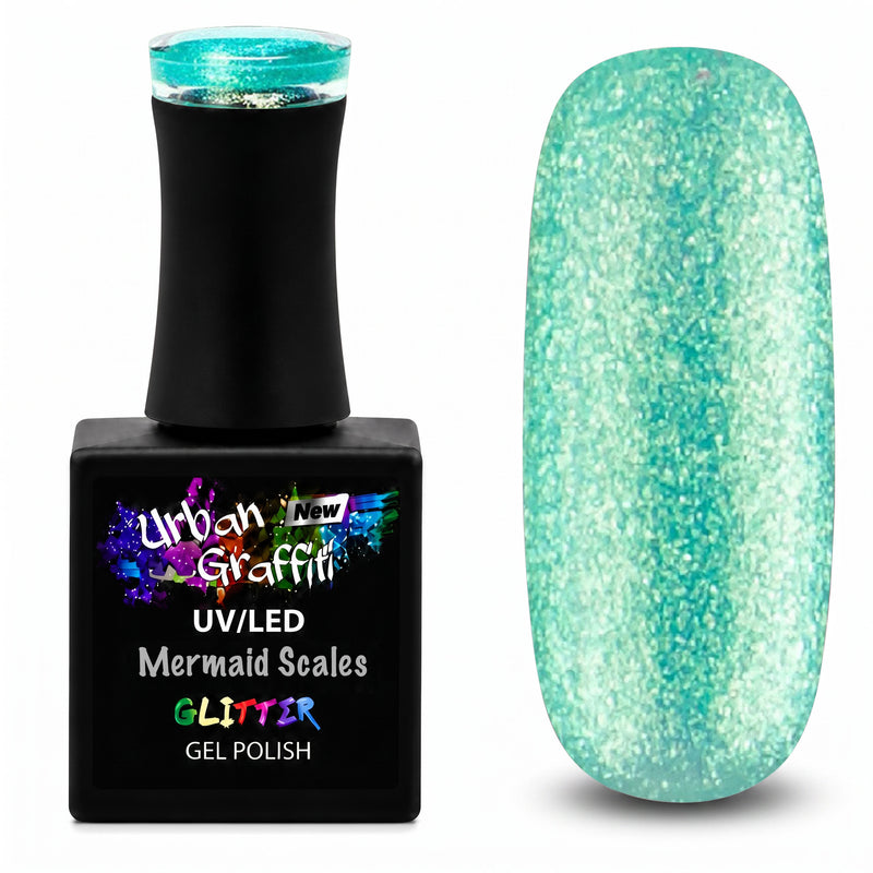 Mermaid Scales - UGGP-A0920 Urban Graffiti - Okeāna zaļā želejas nagu laka 15ml