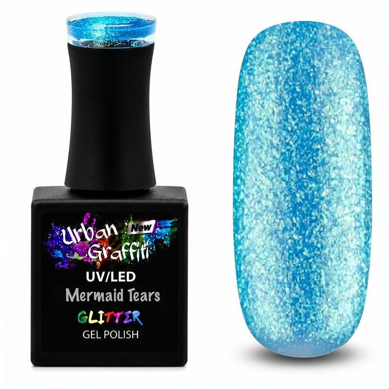 Mermaid Tears - UGGP-A0921 Urban Graffiti Aqua mirdzošs želejas nagu laka 15ml