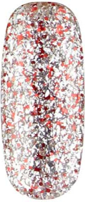 Apollo - UGGP-A0907 Urban Graffiti sarkans un sudraba mirdzošs želejas nagu laka 15ml