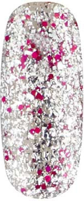 Dance Floor - UGGP-A0909 Rozā un sudraba spīduma gēla nagu laka Urban Graffiti 15ml