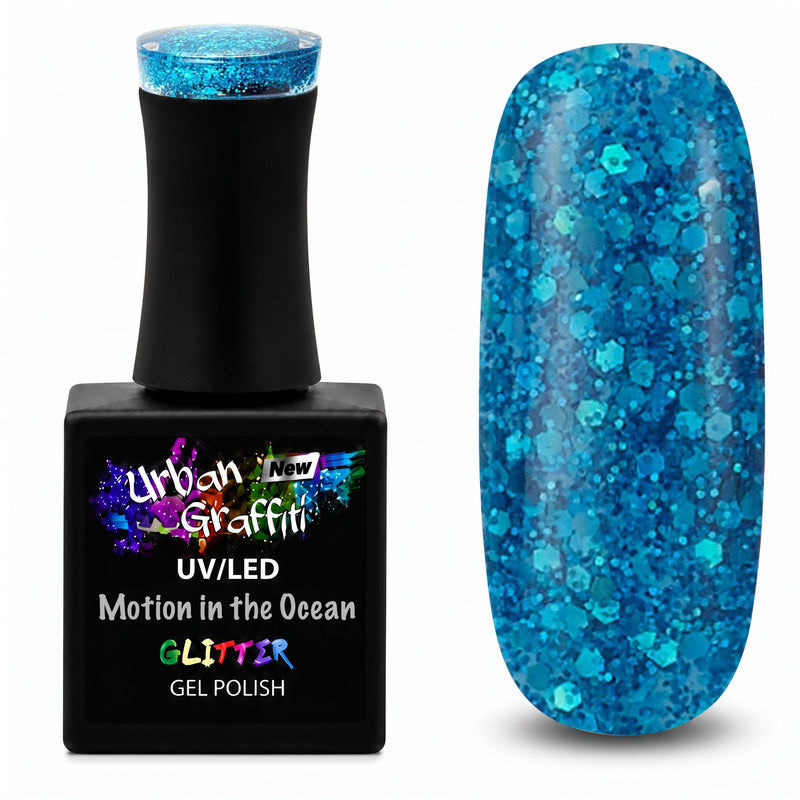 Kustība okeānā - UGGP-XS004 Urban Graffiti želejas nagu laka 15ml