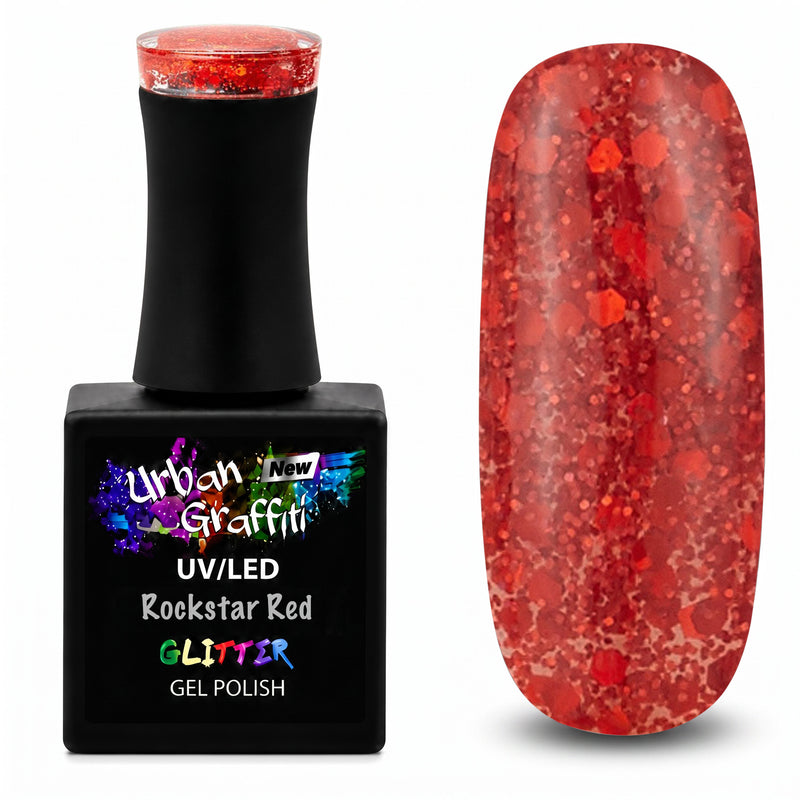 Rockstar Red - UGGP-XS010 Urban Graffiti želejas nagu laka 15ml